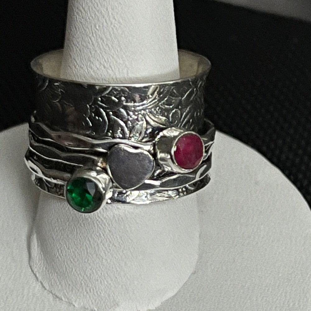 Ruby Spinner Ring - image 1